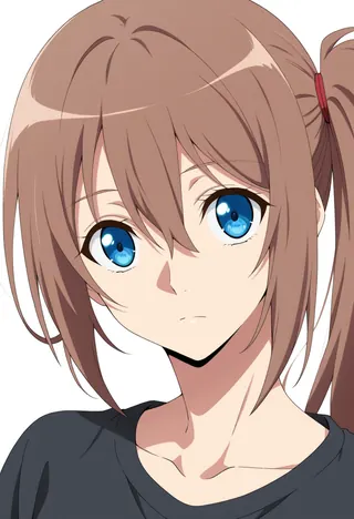 女・brown・サイドポニー のキャラクター