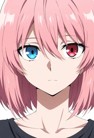 女・pink・ボブ のキャラクター