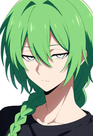 中性・green・三つ編み のキャラクター